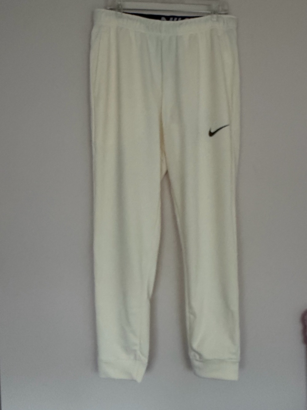 Nike Dri-FIT Men's Tapered Fitness Pants Off-White Cream CZ6379-110